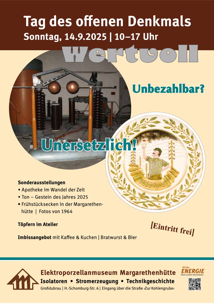 Tag des offenen Denkmals Sonntag, 14.9.2025 | 10–17 Uhr